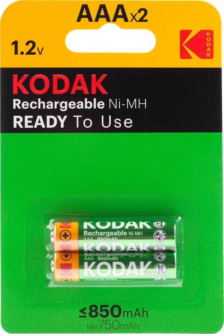 

Аккумулятор Kodak AAA 850mAh 2 шт.