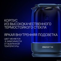 Электрический чайник Polaris PWK 1720CGLD Wi-Fi IQ Home (синий)