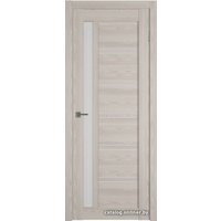 Межкомнатная дверь Atum Pro Х38 80x200 (cappuccino р, стекло white cloud)