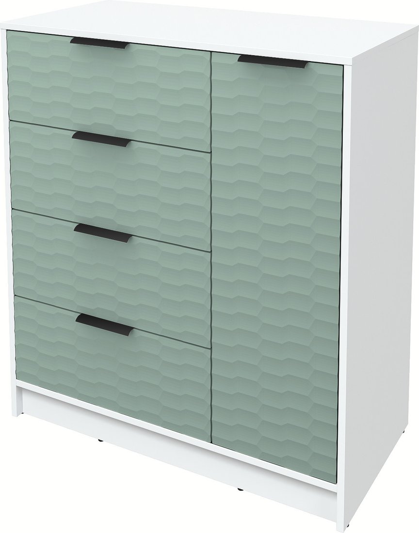 

Тумба Интерлиния Концепт Зодиак КТ-Т90 (белый платинум/мята)