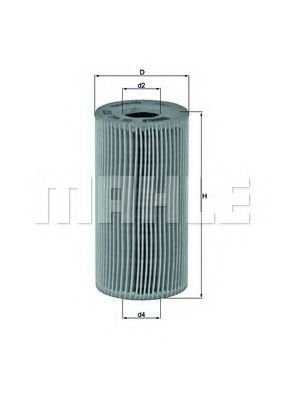 

Масляный фильтр Mahle Knecht OX441D