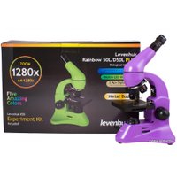 Детский микроскоп Levenhuk Rainbow 50L Plus (аметист) 69052