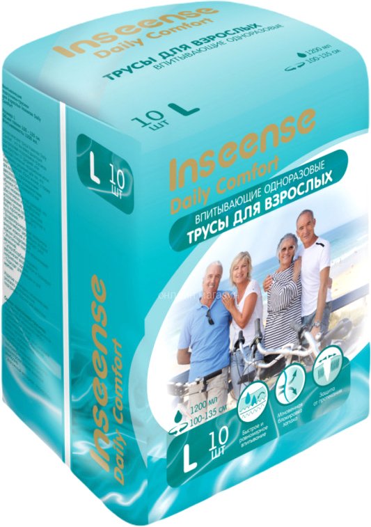 

Подгузники для взрослых Inseense L Ins10aduetL (10 шт)