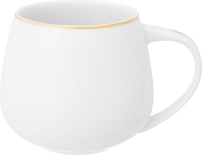 

Чашка Elan Gallery New Bone China Белая с золотом 420746