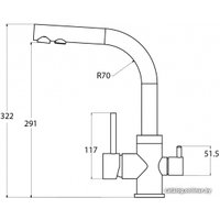 Смеситель Aquasanita Akvaduo 2663 (аргент)