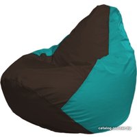 Кресло-мешок Flagman Груша Макси Г2.1-317 (бирюзовый/коричневый)