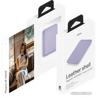 Чехол для телефона uBear Leather Shell для iPhone 12+ (лаванда)