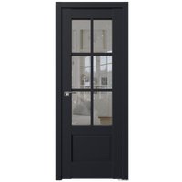 Межкомнатная дверь ProfilDoors 103U L 80x200 (черный матовый, стекло прозрачное)