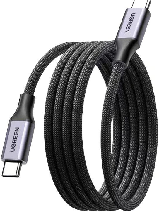 Кабель Ugreen L520 55517 USB Type C - USB Type C 100W (1 м, черный)