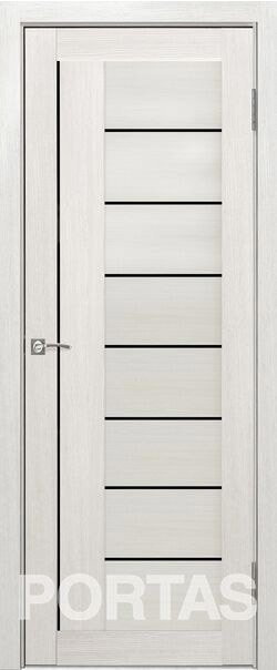 

Межкомнатная дверь Portas S29 70x200 (французский дуб, стекло lacobel черный лак)