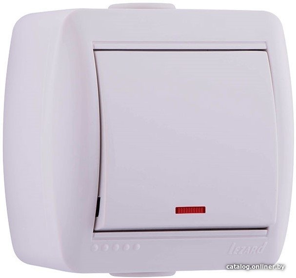 Выключатель Lezard Nata 710-0200-111 (белый)