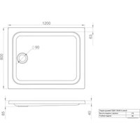 Душевой поддон Triton ПД26 120x80