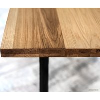 Кухонный стол Buro7 Уиллис 110 (классика, дуб натуральный/черный)