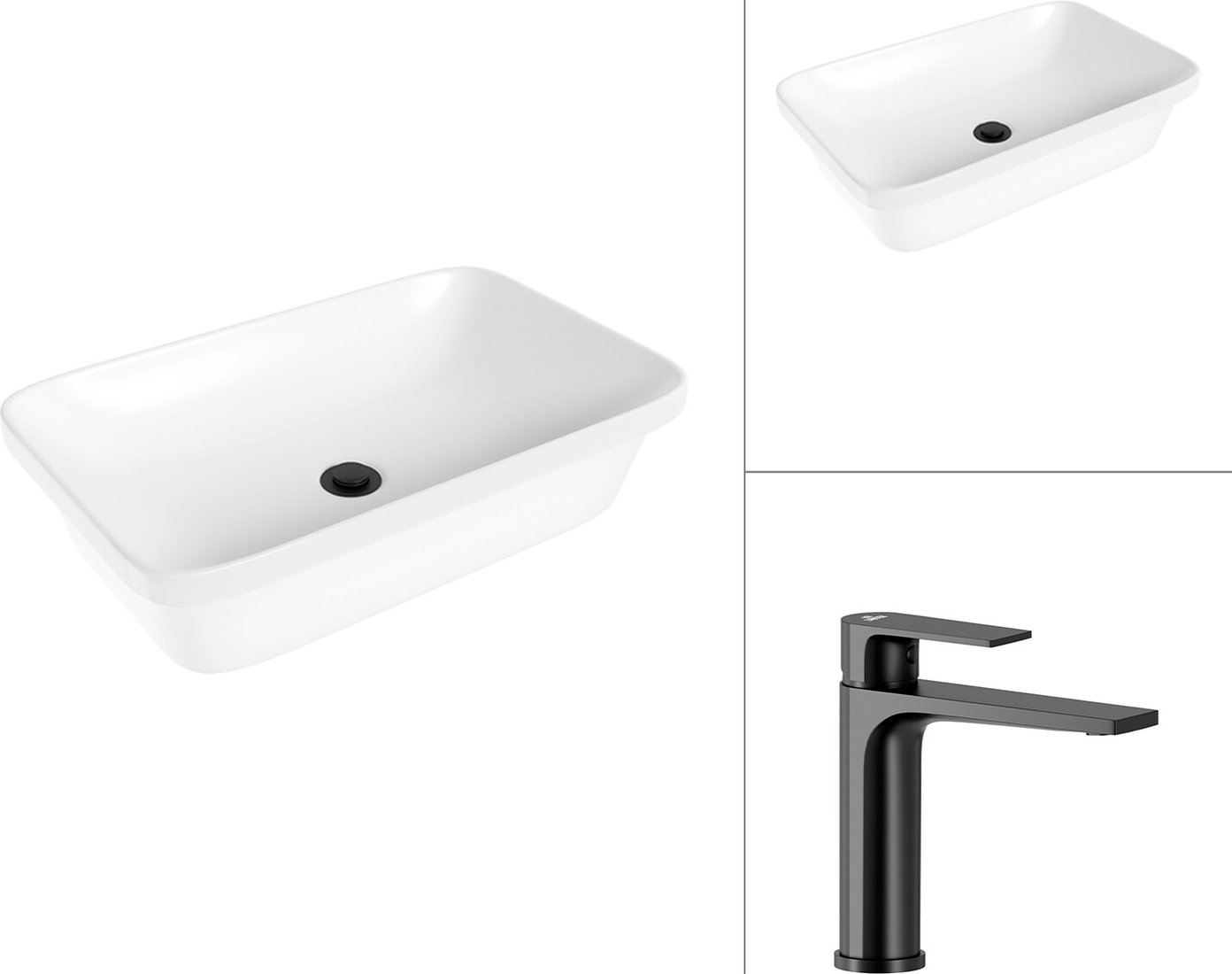 

Умывальник Lauter 21370 + Reef 21CK678BS