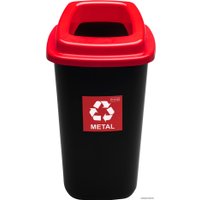 Мусорное ведро Plafor Sort Bin 680-04 (черный/красный)