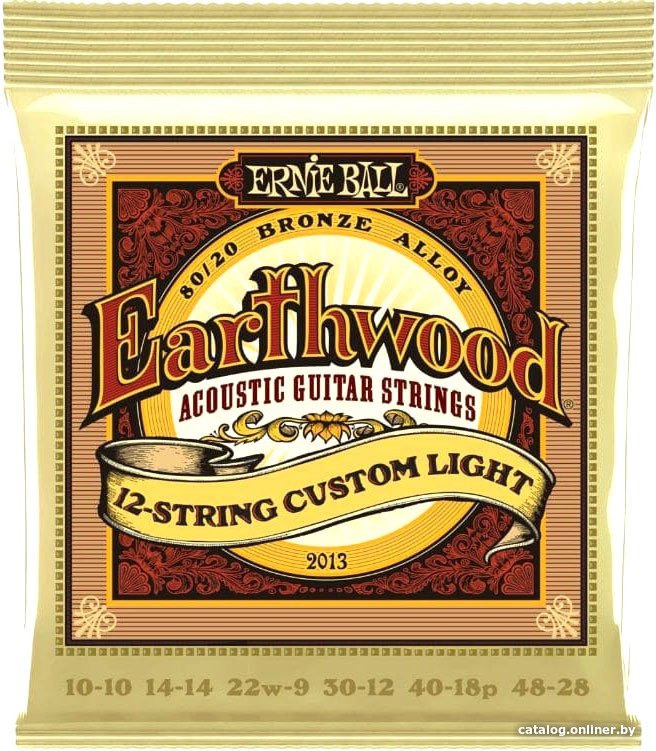 Струны для гитары Ernie Ball 2013 80/20 Custom Light 10-48