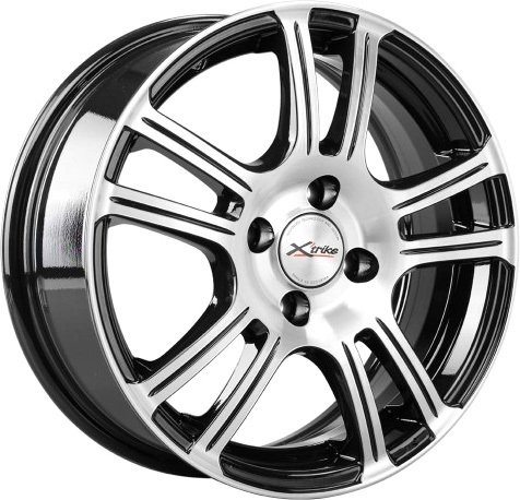 

Литые диски X'trike X-105 15x6" 4x100мм DIA 54.1мм ET 45мм BK/FP
