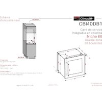 Винный шкаф Climadiff CBI40DB1 в Бобруйске