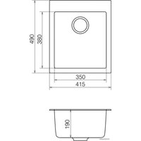 Кухонная мойка Vankor Galaxy GMP 01.42 (бежевый)