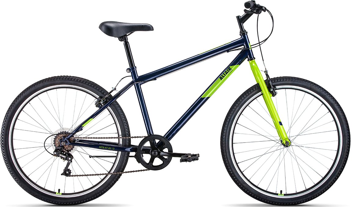 

Велосипед Altair MTB HT 26 1.0 р.17 2022 (темно-синий/зеленый)