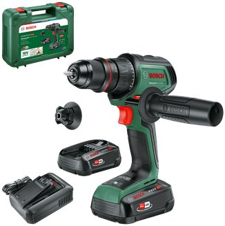 

Дрель-шуруповерт Bosch AdvancedDrill 18V-80 QuickSnap 06039E2002 (с 2-мя АКБ 2.5 Ач, кейс)