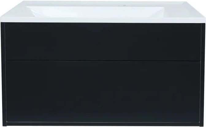 Uperwood Тумба с умывальником Lotus Premium 80 см (черный)