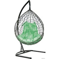Подвесное кресло LetoLux Liverpool Comfort (черный/зеленый)