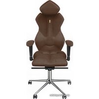 Офисное кресло Kulik System Royal (азур, шоколад с подголовником)