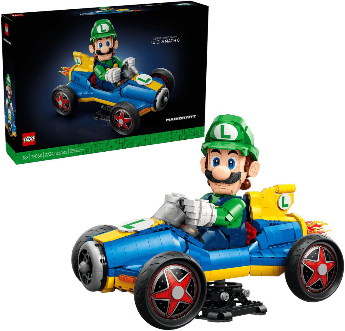 Конструктор LEGO Super Mario 72050 Mario Kart Luigi & Mach 8