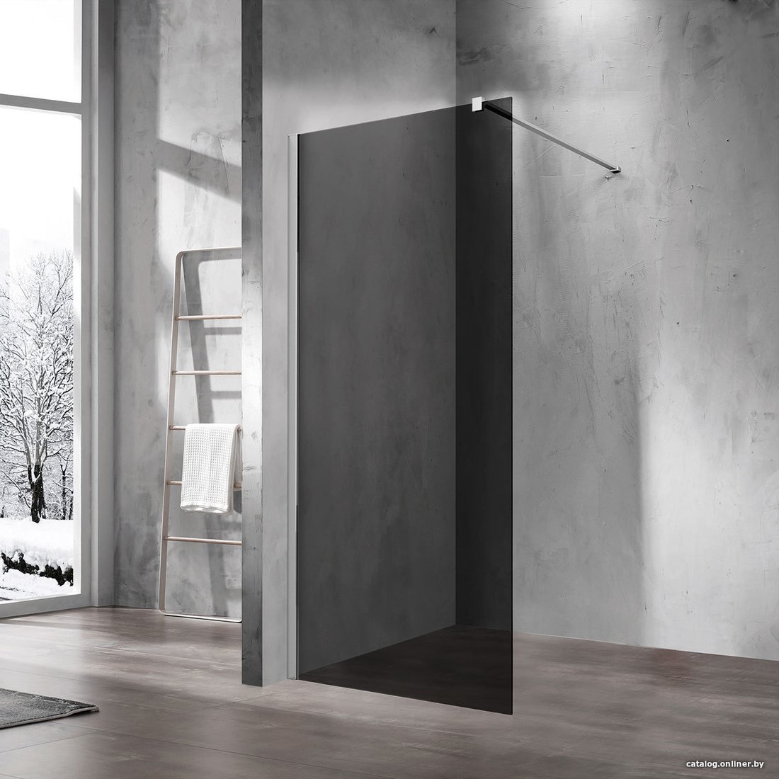 Душевая стенка Vincea Walk-In VSW-1H800CG (хром/тонированное)
