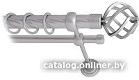 Карниз для штор Lm Decor Булава 097 2р витой 25/16мм (сатин, 3.6м)