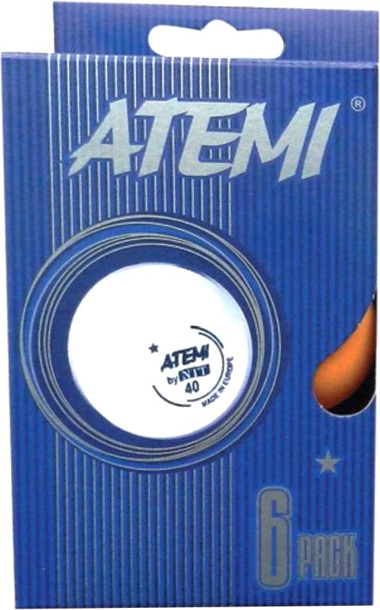 

Мяч для настольного тенниса Atemi ATB16O (1 звезда, 6 шт.)