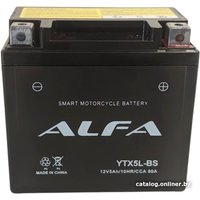 Мотоциклетный аккумулятор ALFA YTX5L-BS (5 А·ч)