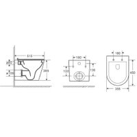 Унитаз подвесной D&K Venice DT1026025 (черный, сиденье микролифт)