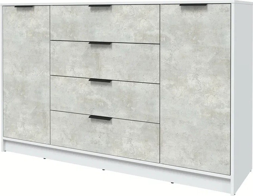 

Тумба Интерлиния Концепт КТ-Т160 (бетон лайт/белый платинум)