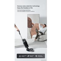 Вертикальный пылесос с влажной уборкой Redkey Cordless Wet Dry Vacuum Cleaner W12 Pro (серый)