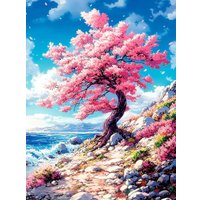Алмазная мозаика  Феникс+ Сакура у моря 70814