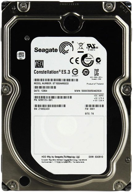 

Жесткий диск Seagate Constellation ES.3 1TB ST1000NM0033 (восстановленный производителем)