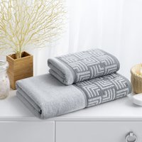 Полотенце Verossa МХ45 50x90 Estetica 1 790219 (серый/светло-серый)