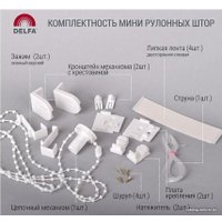 Рулонные шторы Delfa Сантайм Термо-Блэкаут СРШ-01М 7900 57x170 (белый)