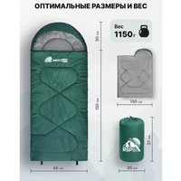 Спальный мешок RSP Outdoors Happy 350 L (зеленый, 160*65см, молния слева)