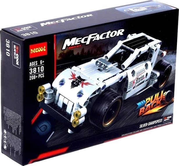 

Конструктор Decool MecFactor 3810 Гоночный скоростной автомобиль