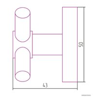 Крючок для ванны Сунержа Виктория настенная (L 50) 31-3007-0000