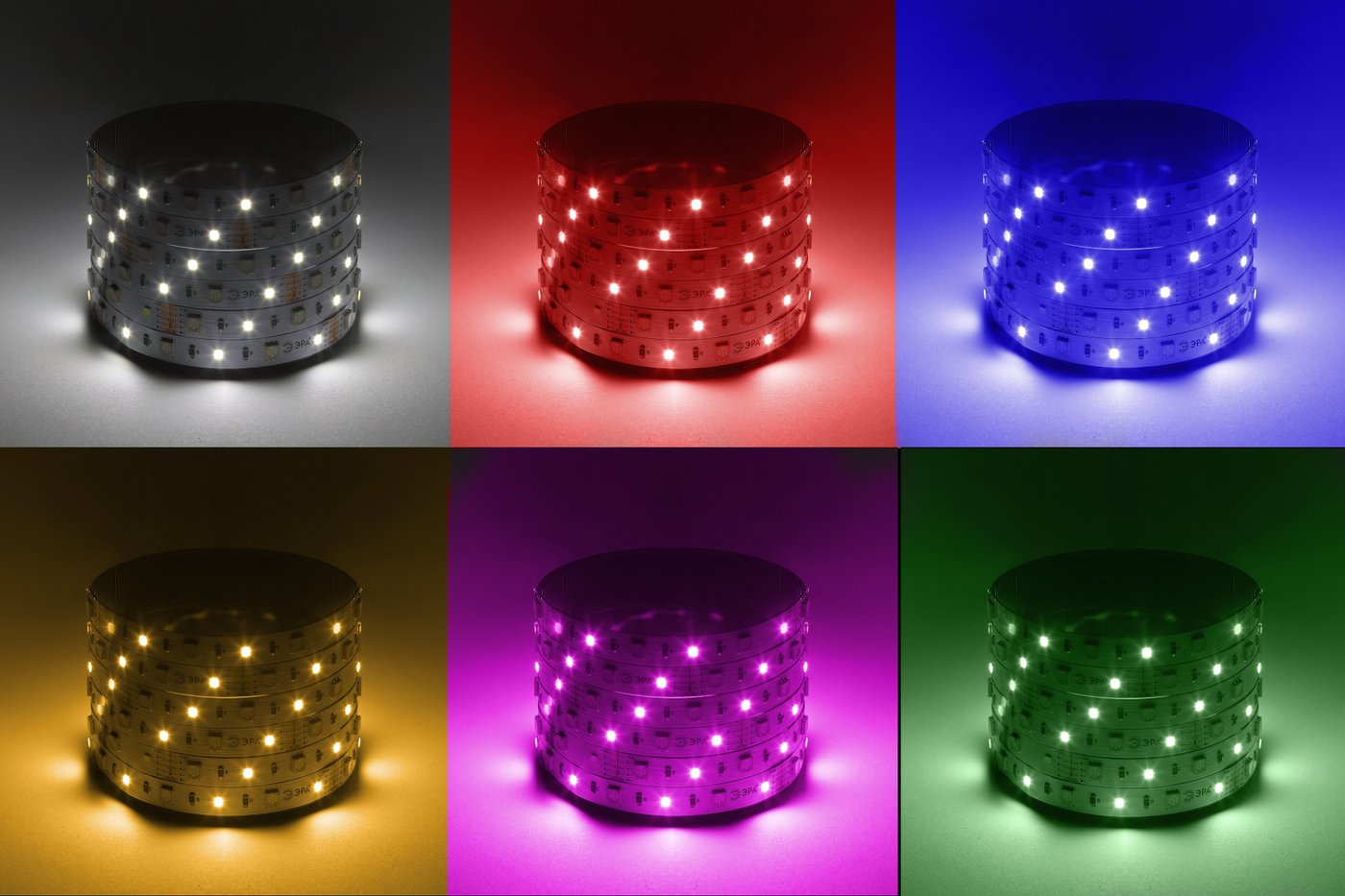 

Светодиодная лента ЭРА LS5050 -14,4-60-12-RGB+W-IP20-1 year-5m RGB+холодный белый Б0059911
