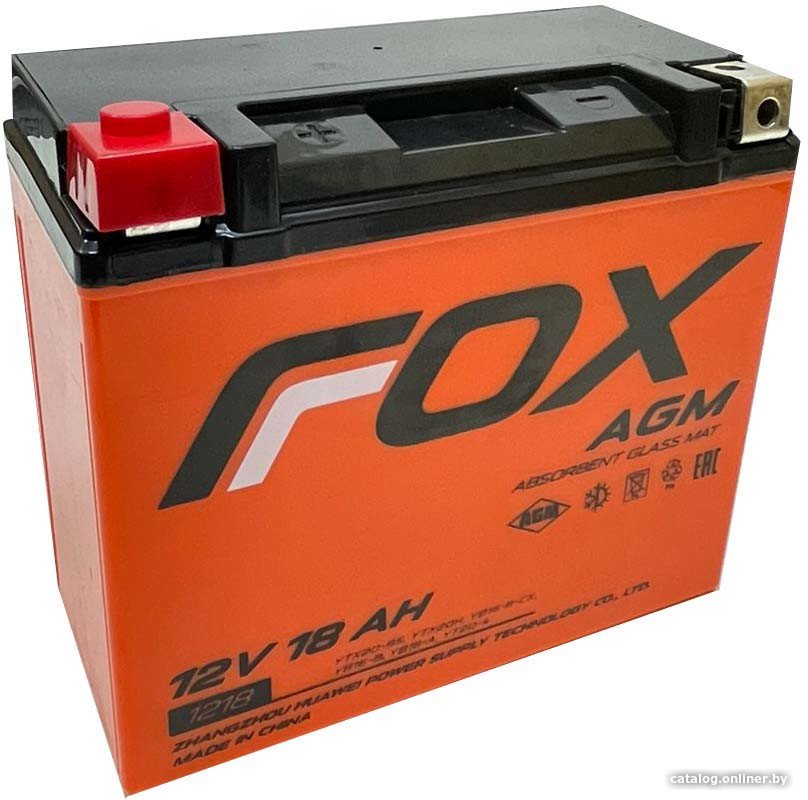 Мотоциклетный аккумулятор Fox 1218 YTX20-BS (20 А·ч)