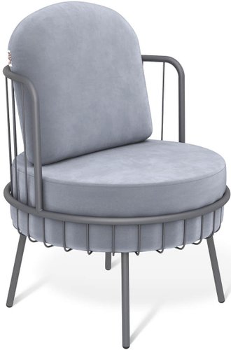Интерьерное кресло Sheffilton SHT-AMS123 (стальной серый/графит муар)