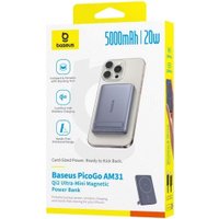 Внешний аккумулятор Baseus PicoGo AM31 Mini Magnetic Power Bank with Stand 20W 5000mAh (серый)