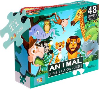 Пазл Puzzle Time Обитетели саванны 88133 9950771 (48 эл)