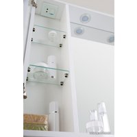  BelBagno Шкаф с зеркалом Marino-SPC-800/750-1A-BL-P-L (bianco lucido)