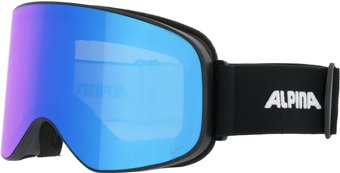 Горнолыжная маска (очки) Alpina Sports Slope Q-Lite A7293831 (Black Matt/Q-Lite Blue)